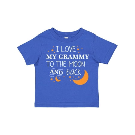 

Inktastic I Love My Grammy to the Moon and Back Gift Toddler Boy or Toddler Girl T-Shirt
