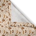 thumbnail image 3 of Ambesonne Cinnamon Color Kitchen Curtains, Dog Bows Paws Bones, 55"x24", Champagne Caramel Ginger, 3 of 3
