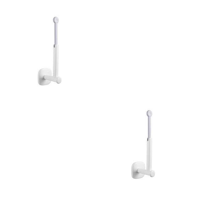 Inteprter Colgador de pared sin perforaciones, autoadhesivo, resistente al agua, soporte de almacenamiento retráctil para baño, estante Type2 NO2