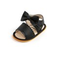 thumbnail image 2 of Ochine Baby Girls Slipper PU Sole Non Slip Infant Walking Sandals Summer Toddler Crib Shoe,0-18M, 2 of 4