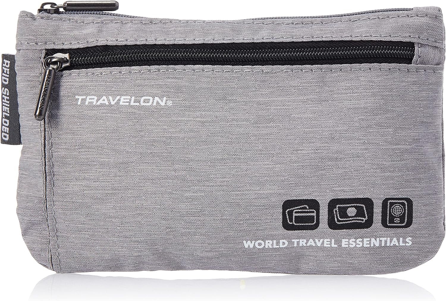Travelon World Travel Essentials 2-Piece Currency and Passport Organizer Set in Grey