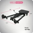 thumbnail image 2 of HolaHatha Steel Leg Stretcher Split Machine for Flexibility Training, Black, 2 of 12