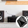 thumbnail image 2 of Transmisor Bluetooth para Avión, Receptor Transmisor Inalámbrico BT 5.4 2 en 1, Adaptador Auxiliar Bluetooth para Auto 3.5mm Audio RCA Compatible con Tarjeta Play TF Negro, 2 of 14