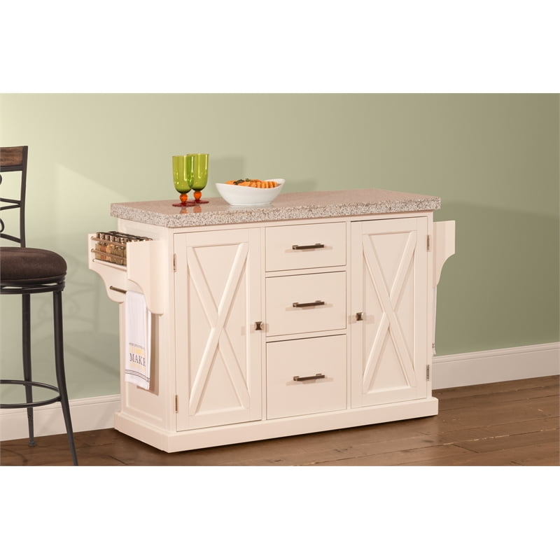 Hillsdale Furniture Brigham Solid Wood Kitchen Island Multiple