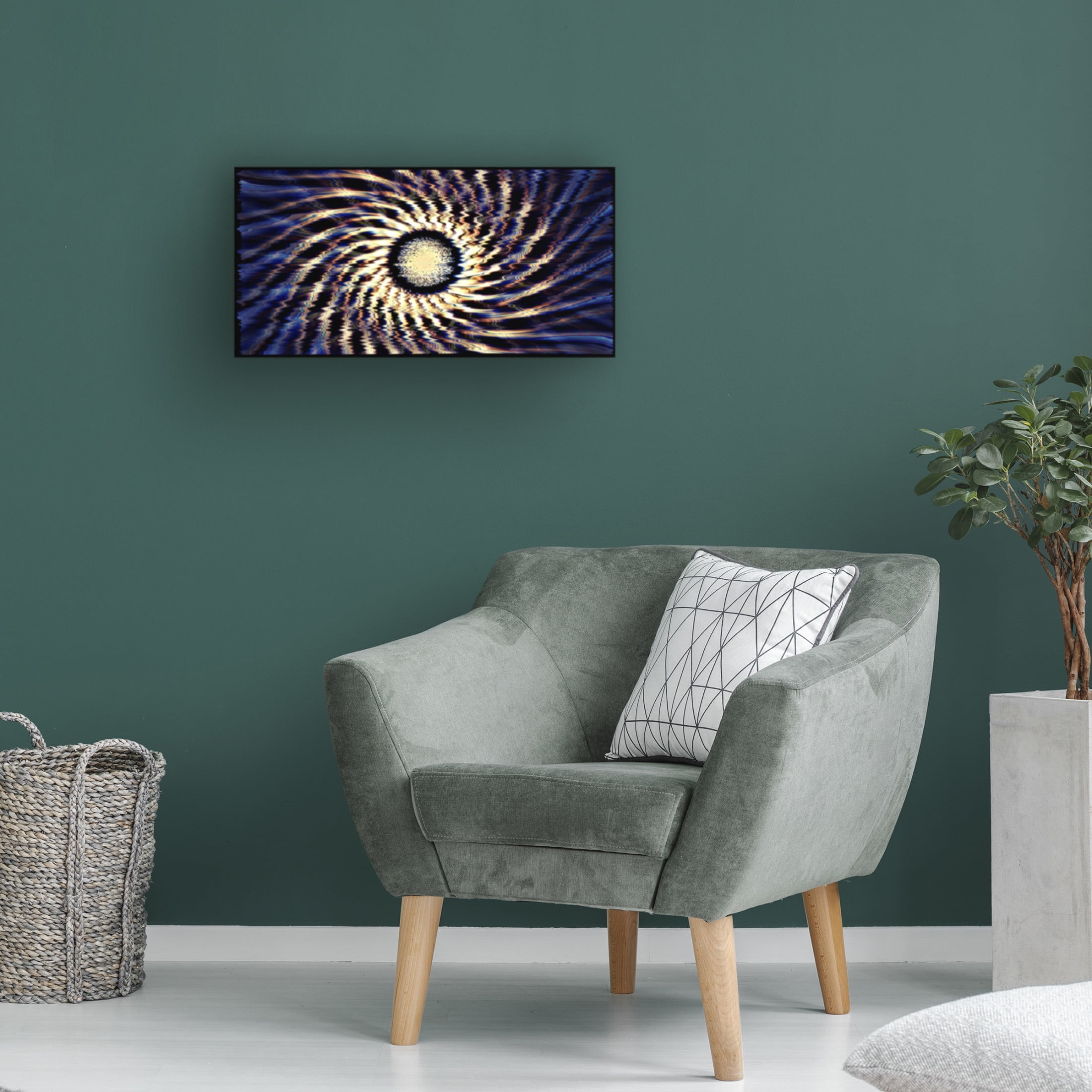 Canvas Wall Art - David Manlove 'Interference' Wall Art for Living Room, Bedroom, or Office Décor by Trademark Fine Art - 19 x 10 Inches