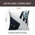 thumbnail image 2 of LALILO Throw Pillow Covers Monochrome Stripes Black Book With Cushion Cover 18" x 18", 1528 Pack, 2 of 6