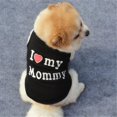thumbnail image 2 of Save!Dog Vest I Love My Mom&Dad Shirt Clothes Coat Pet Cat Puppy Cotton Vests Clothing For Dogs Costumes with Fashion Printing, 2 of 8