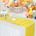 thumbnail image 2 of Yellow Table Runner Set of 5 Satin Table Runners Wedding Table Runners Silk Smooth Fabric for Party Birthday Reception Table Decorations 12x108 inch, 2 of 6