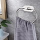 thumbnail image 4 of (Plata) Toallero/Toallero de baño, Toallero autoadhesivo para baño, Toallero adhesivo de acero inoxidable, Sin perforación, Toallero redondo moderno montado en la pared, 4 of 5