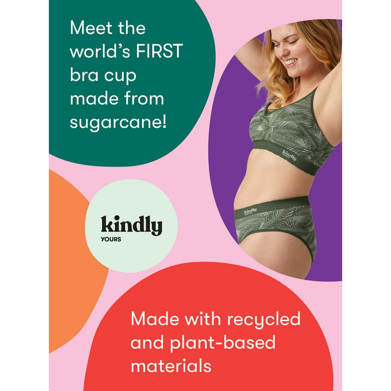 Kindly Yours Women’s Sustainable Tailored Full Coverage T-Shirt Bra, Sizes  34A-40DD