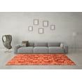 thumbnail image 3 of Ahgly Company Indoor Square Oriental Orange Traditional Area Rugs, 3' Square, 3 of 4