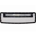thumbnail image 1 of Rigid Lighting Grille Insert 41582 Replacement; Mesh Pattern; Powder Coated; Black; Stainless Steel; With RI Star Grille Emblem; With One 30 Inch RDS-Series Light, 1 of 1