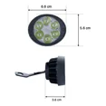 thumbnail image 2 of Par Faros 6 Leds Ovalado Auxiliares Base Moto Fija Estrobo F, 2 of 7