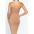 thumbnail image 4 of Moa Collection Women's Cotton Blend Midi Tube Dress  Soft & Stretchy Classic Comfort, 4 of 4