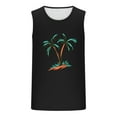 thumbnail image 5 of Nfurl Mens Casual Cotton Tank Tops Moisture Wicking Muscle Undershirts Trendy Palm Tree Printed T Shirt Lightweight Sleeveless Workout Shirts Soft Gym Tank Shirt, 5 of 6