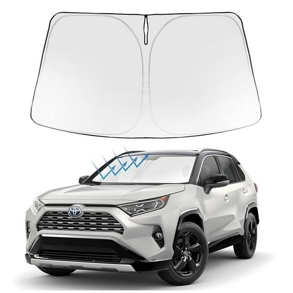 Custom For Toyota RAV4 2019-2024 Front Car Windshield Sun Shade Window Cover