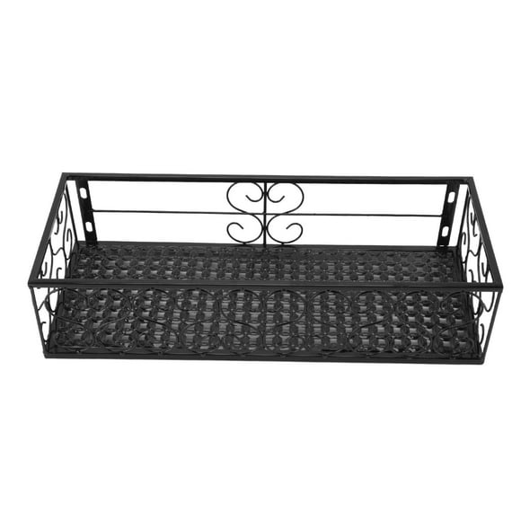 Balcony Flower Pot, Wall Hanging Indoor Porch Railing Planters Metal Flower Pot Holder For Plants Fence Planters