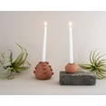 thumbnail image 4 of Foreside Home & Garden Terracotta Handmade Large Taper Candle Holder with Beads, 4 of 6