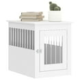 thumbnail image 4 of vidaXL Dog Crate Furniture White Engineered wood, steel Medium Dog Crate, 4 of 12