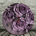 thumbnail image 2 of Chilfamy 10-Inch Roses Bouquet Purple Print Battery Operated Wall Art Decor for Living Room, Kitchen, Dorm - Ideal for Everyday Gifts 10x10in, 2 of 8
