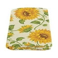 thumbnail image 2 of CADecor Sunflowers Throw Blanket Bed Sofa Blanket 58x80 inches, 2 of 3
