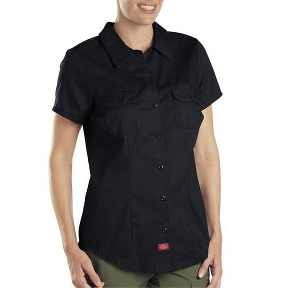 Dickies FS574 5.25 oz. Short-Sleeve Work Shirt - BLACK - 2XL