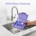 thumbnail image 5 of Bento Box Adult Lunch Box, 5-Compartment Leak-Proof Meal Prep Container for Work Travel Purple, 5 of 5