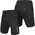 thumbnail image 2 of Defy Men's Cotton Fleece Shorts, Athletic Training, Workout, Jogging, Gym Shorts - Black, L, 2 of 5