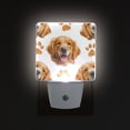 thumbnail image 3 of Golden Retriever Faces Paw Prints LED Night Light Sensor Lamp Plug-in Adjustable Brightness 2 Pack, 3 of 7