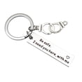 thumbnail image 2 of ddioayh Stainless Steel Handcuff Keychain for Dad Daughter Gift with Inspirational Message, 2 of 9