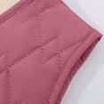 thumbnail image 6 of Htigea Women's Warm Fleece Lined Vest V Neck Sleeveless Jackets Winter Quilted Waistcoat Button Down Gilet with Pockets Pink XXL, 6 of 8