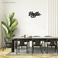 thumbnail image 3 of Hustle - Beautiful Solid Steel Home Decor Decorative Accent Metal Art Wall Sign, 3 of 6