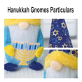 thumbnail image 4 of Hanukkah Gnomes Ornaments Plush 2Pcs /Set Hanukkah Decoration Mr & Mrs Gnomes Plush12L4481, 4 of 6