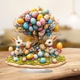 thumbnail image 6 of Easter Decorations for the Home Farmhouse Colorful Bunny with Egg Easter Table Decor Happy Spring Decoration for Indoor Home Party Easter Tabletop Decoration Easter Gifts for Kids, 6 of 6
