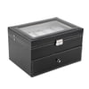 20 Grid Slot PU Leather Watch Box Display Case Organizer Jewelry Storage