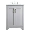 thumbnail image 4 of 24 inch Single Bathroom Vanity in Grey, 4 of 15