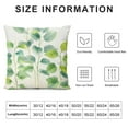 thumbnail image 5 of JEUXUS  Eucalyptus Leaves Pillow Covers Green Plants Decorative Throw Pillow Cases Soft Cushion Covers for Sofa Couch Car Bedroom Home Decor, 5 of 5