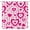 Hot Pink, variant on Valentine''s Day Shower Curtain Red Heart Tree Sweet Love Romance Valentines Home Decor Fabric Bathroom Curtain Set with Hooks(70" WX70 H)
