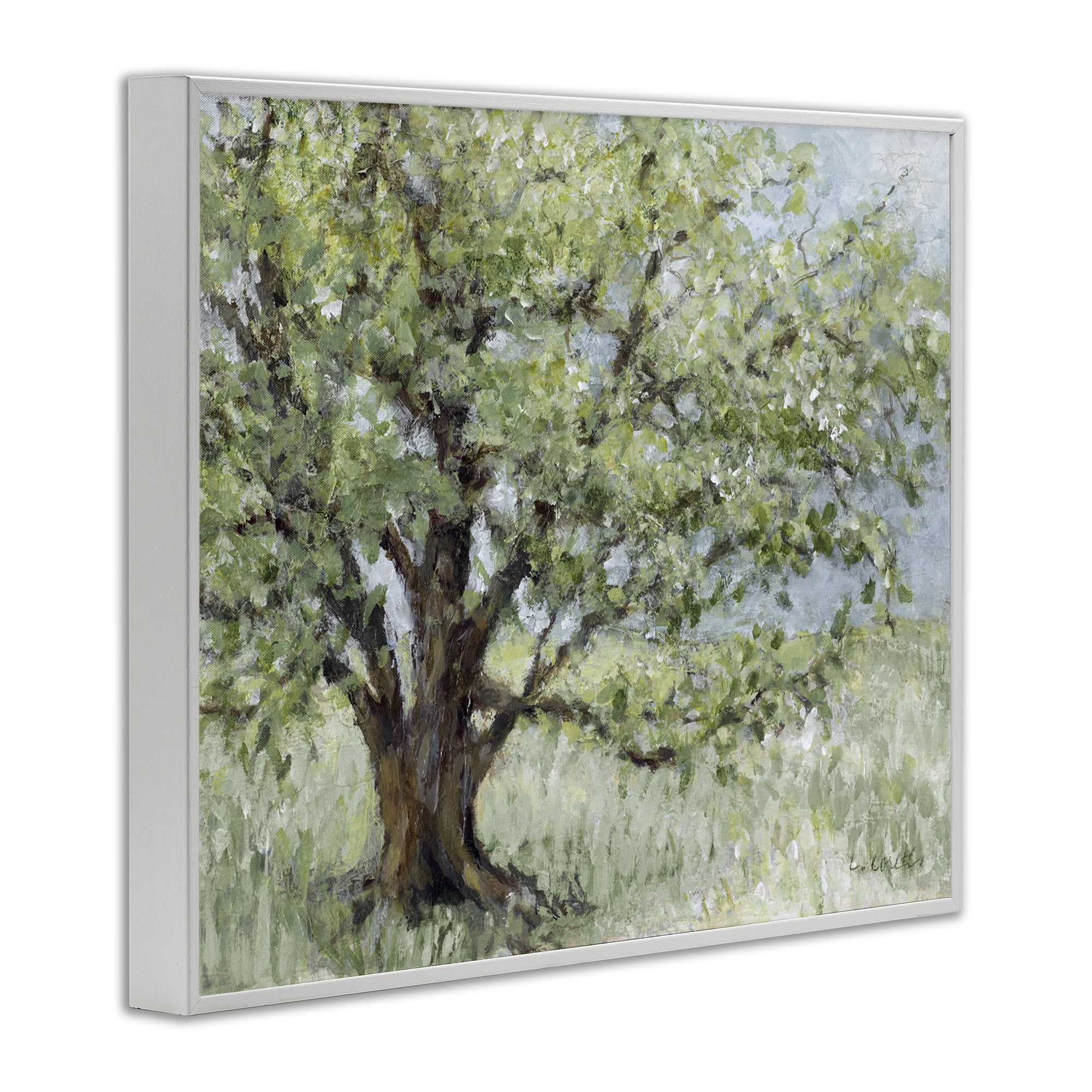 Stupell Industries Summer Oak Splendor Landscape White Framed Giclee Art, design by Lanie Loreth