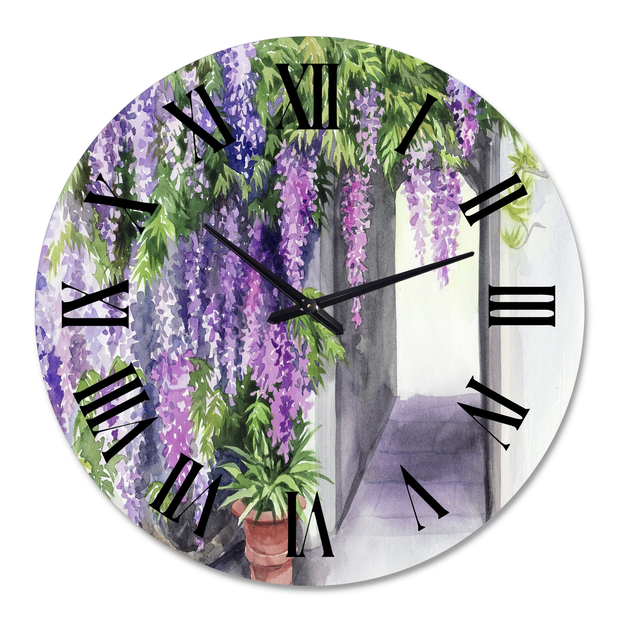 Designart 1 in Quartz Traditional Wall Clock