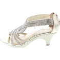 thumbnail image 6 of Fabulous Angel-37K Little Girls Bling Rhinestone Platform Dress Heels Sandals, 6 of 7