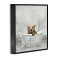 thumbnail image 5 of Stupell Industries Baby Bear Bath Time Animals & Insects Painting Black Framed Art Print Wall Art, 17 x 17, 5 of 9