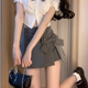 thumbnail image 1 of Falda de chica sexy y picante con estética Pure Desire, nueva falda corta de diseño ajustado de línea A para primavera y verano, 1 of 4