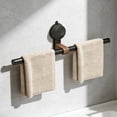 thumbnail image 4 of Apmemiss Clearance Vintage Walnut Suction Cup Towel Bar No Drill Wall Mounted Towel Rack Reusable Heavy Duty Bathroom Towel RACK for Shower Bath RV Kitchen, 4 of 6