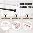 thumbnail image 2 of Shower Curtain Rod Tension Curtain Rod No Drill Shower Rod Tension Rod Shower Rods Expandable Curtain Rod Tension Never Rust Non-Slip No Drilling Stainless Steel For Bathroom ClosetWindows White, 2 of 6