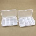 thumbnail image 6 of Ludlz 10 Grids Transparent Plastic Organizer Container Storage Box Adjustable Divider Removable Grid Compartment for Jewelry Beads Earring Container Tool Screw Nut Parts Beads Storage Case, 6 of 7