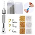 thumbnail image 1 of Juego de brocas helicoidales manuales Timcorr taladro manual profesional con brocas y Pasador de ojo, 1 of 8
