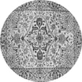 thumbnail image 1 of Ahgly Company Indoor Round Medallion Gray Traditional Area Rugs, 6' Round, 1 of 1