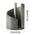 thumbnail image 2 of Mouliraty Paper Towel Holder Countertop, with Wood Round Base and Iron Wood Paper Towel Holders Countertop One-Handed, for Kitchen Bathroom Farmhouse Essentials Decor Accessories, Gray, 2 of 6