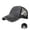 Black, variant on Washed Light Elastic Band Ponytail Baseball Mesh Cap Tongue Sun Hat Adjustable Breathable Sports Distressed Denim Unstructured Snapback